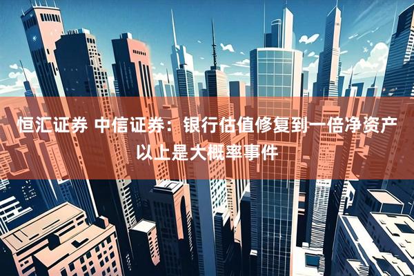 恒汇证券 中信证券：银行估值修复到一倍净资产以上是大概率事件