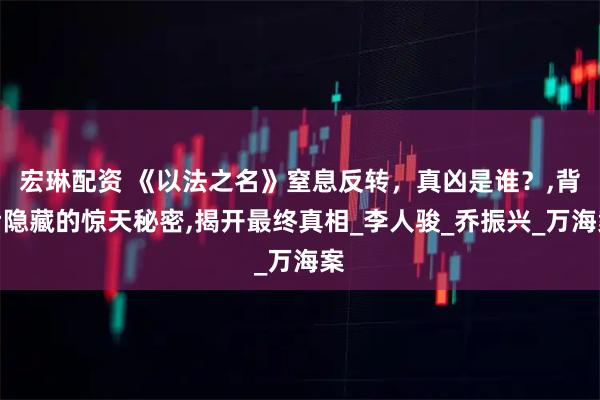 宏琳配资 《以法之名》窒息反转，真凶是谁？,背后隐藏的惊天秘密,揭开最终真相_李人骏_乔振兴_万海案